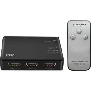 ACT Превключвател/Switch 3xHDMI 4K (EWENT-ACT-SPLIT-AC7845)