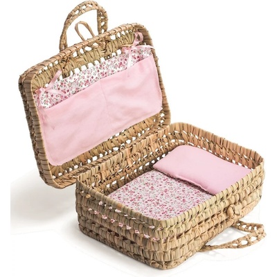 Asi Dolls Легло за кукла Asi Dolls - Плетен куфар със завивки (3999343)