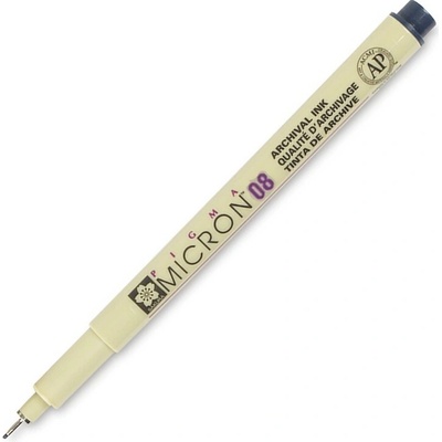 Technický liner SAKURA Pigma Micron 08 modro černý 0,5 mm