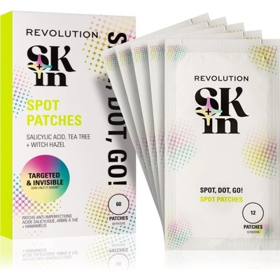 Revolution Skincare Skindividual Clearly Clarify Spot Dot Go! Salicylic Acid Spot Patches náplasti na problematickou pleť proti akné 60 ks
