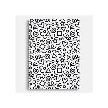 Sentio Тетрадка със спирала A4 80 листа Doodle