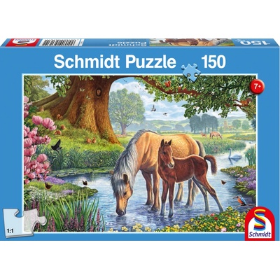 Schmidt Koníci v potoce 150 dílků