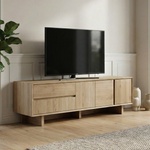 TopMebel Мебел за телевизор Capri TopMebel от меламин в цвят сапфирен дъб 180x45x55см