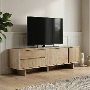 TopMebel Мебел за телевизор Capri TopMebel от меламин в цвят сапфирен дъб 180x45x55см