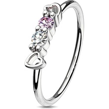 Šperky4U piercing do nosu kroužek N0119-STC