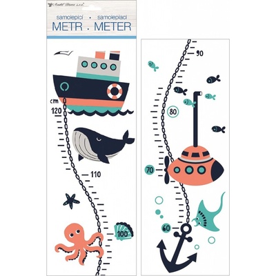 Anděl Přerov Samolepky na zeď dětský metr - námořní, do 120 cm – Zbozi.Blesk.cz