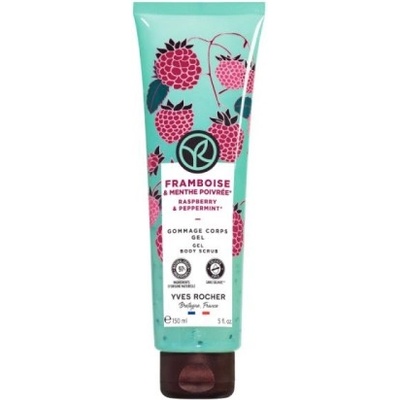 Yves Rocher BAIN NATURE Ексфолиант за тяло Малина и мента 150 ml