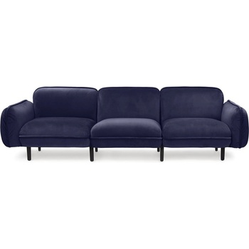 Emko Тъмносин кадифен диван Bean - EMKO (Bsofa3s4blue)