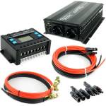 Solartronic Комплект инверотр 1500w, Контролер за соларна система 30a, кабели и букси (set-30a-s-k-1500w)