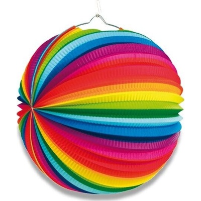 Epee Papírový lampion koule RAINBOW 25 cm (ep2831)
