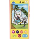 Teddies Veselý Mobil Telefon plast česky mluvící 7,5 x 15 cm na baterie se zvukem na kartě