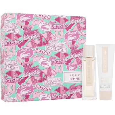 Lacoste pour Femme EDP 50 ml + telové mlieko 50 ml darčeková sada