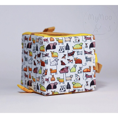 Montessori MyMoo úchopová kostka - Pejskové