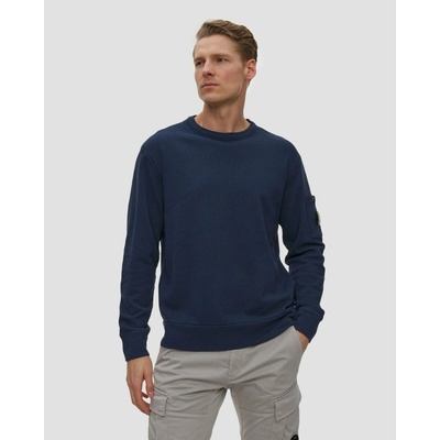 C.p. Company Malfilè Fleece Lens Crewneck Sweatshirt modrá