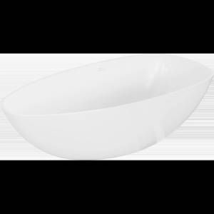 Mexen Imola самостоятелна вана от конгломерат 150 x 77 cm, бял гланц - 57281507610 (57281507610)