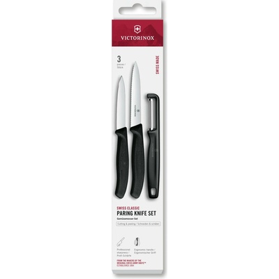Victorinox Swiss Classic sada nožů a I škrabky černá 6.7113.33
