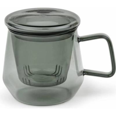 Bredemeijer Sklenice na čaj LIVORNO černá sklo 350 ml
