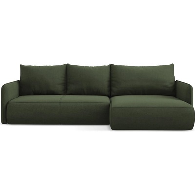 makamii Зелен разтегателен ъглов диван с място за съхранение (десен ъгъл) Nanea - Makamii (NANEA_RCF_M_24_P1_C2)