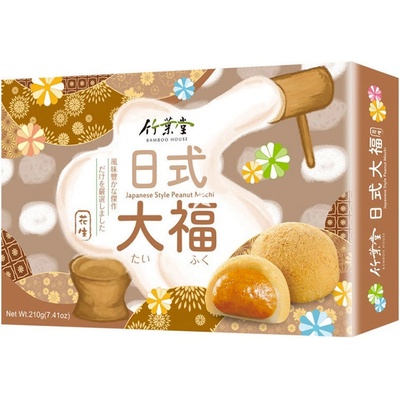 Bamboo House Японски бисквитки с фъстъци Mochi Bamboo House 210гр