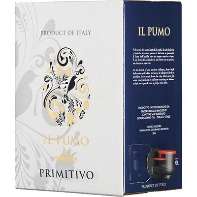 BIB Primitivo Il Pumo Puglia IGP 2024 13,5% 5 l (čistá fľaša)