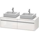 Duravit Ketho - Шкафче за умивалник 43x140x55 см, 2 чекмеджета, лъскаво бяло KT6697B2222 (KT6697B2222)