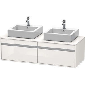 Duravit Ketho - Шкафче за умивалник 43x140x55 см, 2 чекмеджета, лъскаво бяло KT6697B2222 (KT6697B2222)