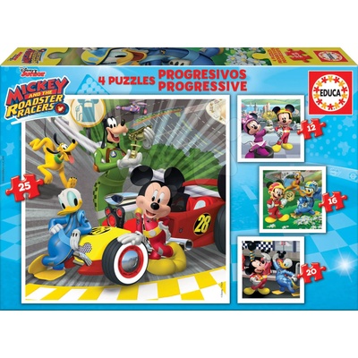 Educa - Puzzle 4v1 Mickey - 1 - 39 piese
