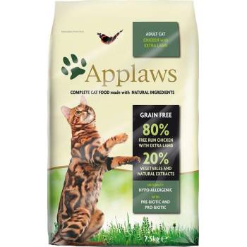 Applaws Adult Cat Chicken with Lamb - суха храна за котка с 80% месо от пиле и агне 400gr