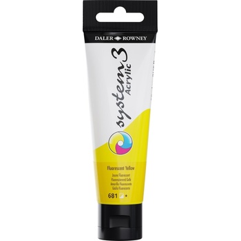 Image 1 of Daler-Rowney System3 АКРИЛНА боя Fluorescent Yellow 59 ml 1 бр (129059681)