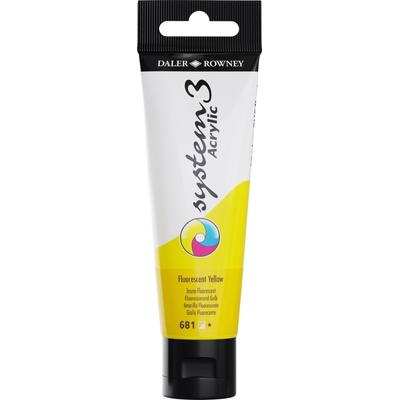 Daler-Rowney System3 АКРИЛНА боя Fluorescent Yellow 59 ml 1 бр (129059681)
