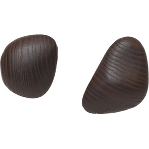 Ferm Living Куки за стена Cairn тъмнокафяви 2 бр (1104267524)