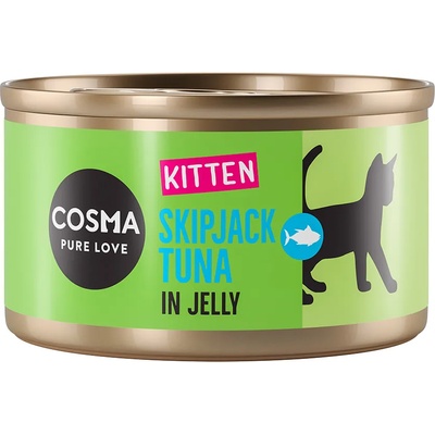 Cosma 6x85г Original Kitten Cosma, консервирана храна за котки - ивичест тунец