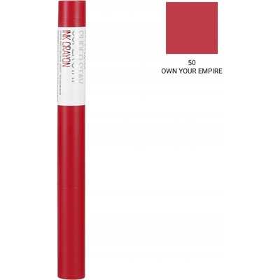 Maybelline Super Stay Ink Crayon 50 Own Your Empire rtěnka v tyčince 2 g – Zboží Dáma