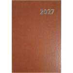 ALISCA Дневник с срокове alisca b/5, ежедневен, с бели страници, кафяв, 2027 (260600/b)