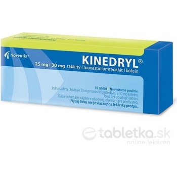 Kinedryl tbl. 10 x 25 mg / 30 mg