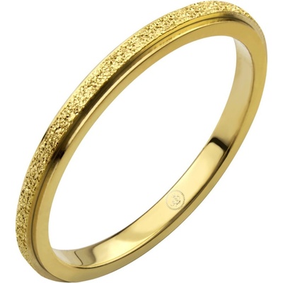 Bruno prsten s pískováním GOLD S4053