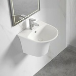 Inter Ceramic Овална стенен умивалник Inter Ceramic, лъскаво бял, 48, 5 см (4746MW)