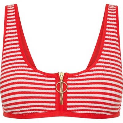 Seafolly Дамско бикини горнище Seafolly Clubhouse Slide Tri Bikini top - Flame - размер 42 (EU) (150-6627-0116)