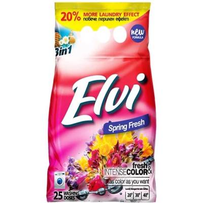 Elvi Перилен препарат, прах, за цветно пране, пролетна свежест, 2 kg