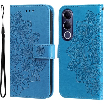 Mandala knížkové pouzdro na Vivo V70 FE 5G - modré
