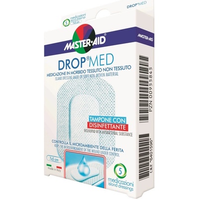 DROP MED Rychloobvaz Steril. Antisep 7 x 5 cm/5 ks