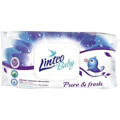 Linteo Baby Pure and fresh utierky vlhčené 80 ks