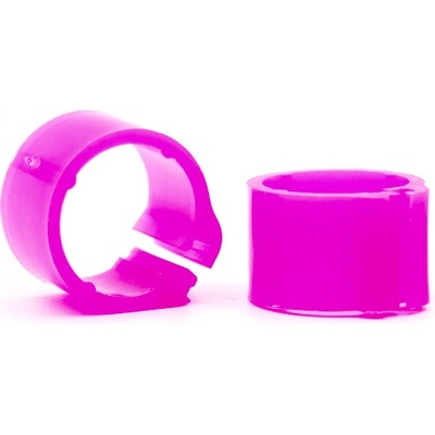 E-Z Clip Ring Kroužky, 8 mm, růžové 50ks