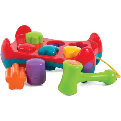 Playgro Активна играчка Playgro с форми за подреждане и чук за деца 12-36м (PG.0711)