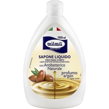 Mil Mil Sapone Liquido Argan Antibatterico Naturale antibakteriální mýdlo s vůní arganu 1 l