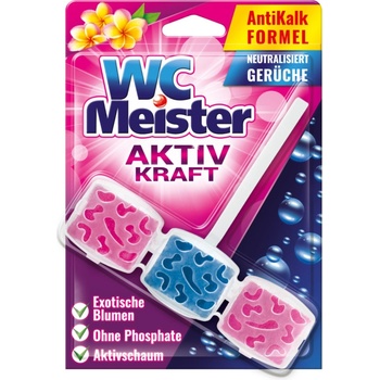 WC Meister Aktiv Kraft závěska do WC Exotické květy 45 g