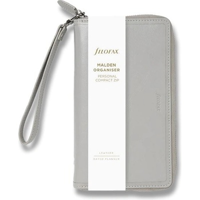 Filofax Malden Compact Zip A6 týdenní 2024 šedý