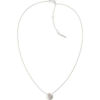 Calvin Klein Slušivý oceľový náhrdelník s kryštálmi minimal 35000143