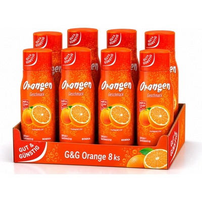 G&G Sirup s příchutí pomeranče 8 x 500 ml