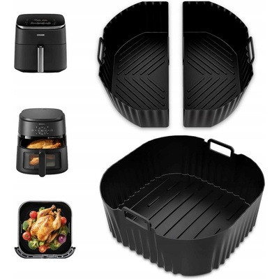 AIR FRYER 22x23cm SILIKONOVÁ FORMA ORGANIZÉR DO HORKOVZDUŠNÉ FRITÉZY